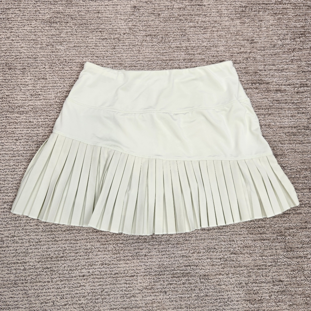 MOFIZ Tennis Skort M Pleated Light Sea Green Zip Pocket Pickleball Golf Active